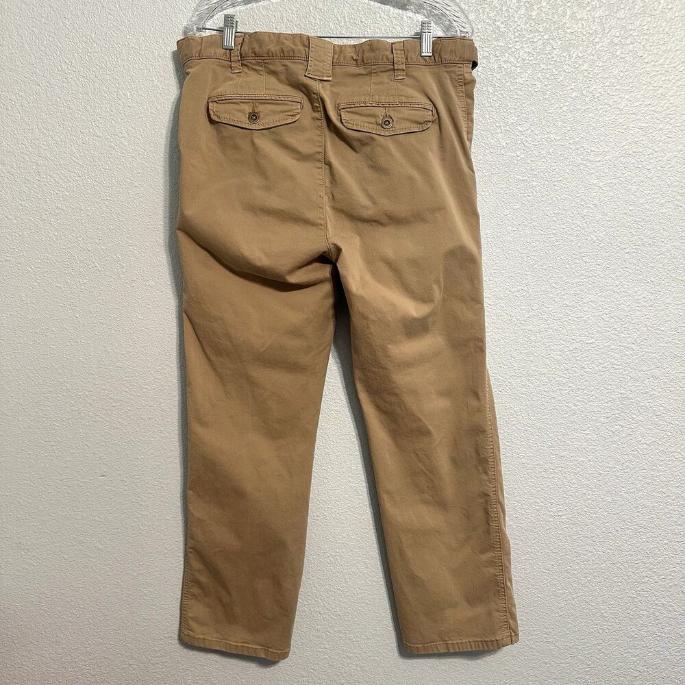 Territory Ahead Men 33/32 Beige Pleated Front Straight Leg Casual Chinos Pants - Picture 4 of 15